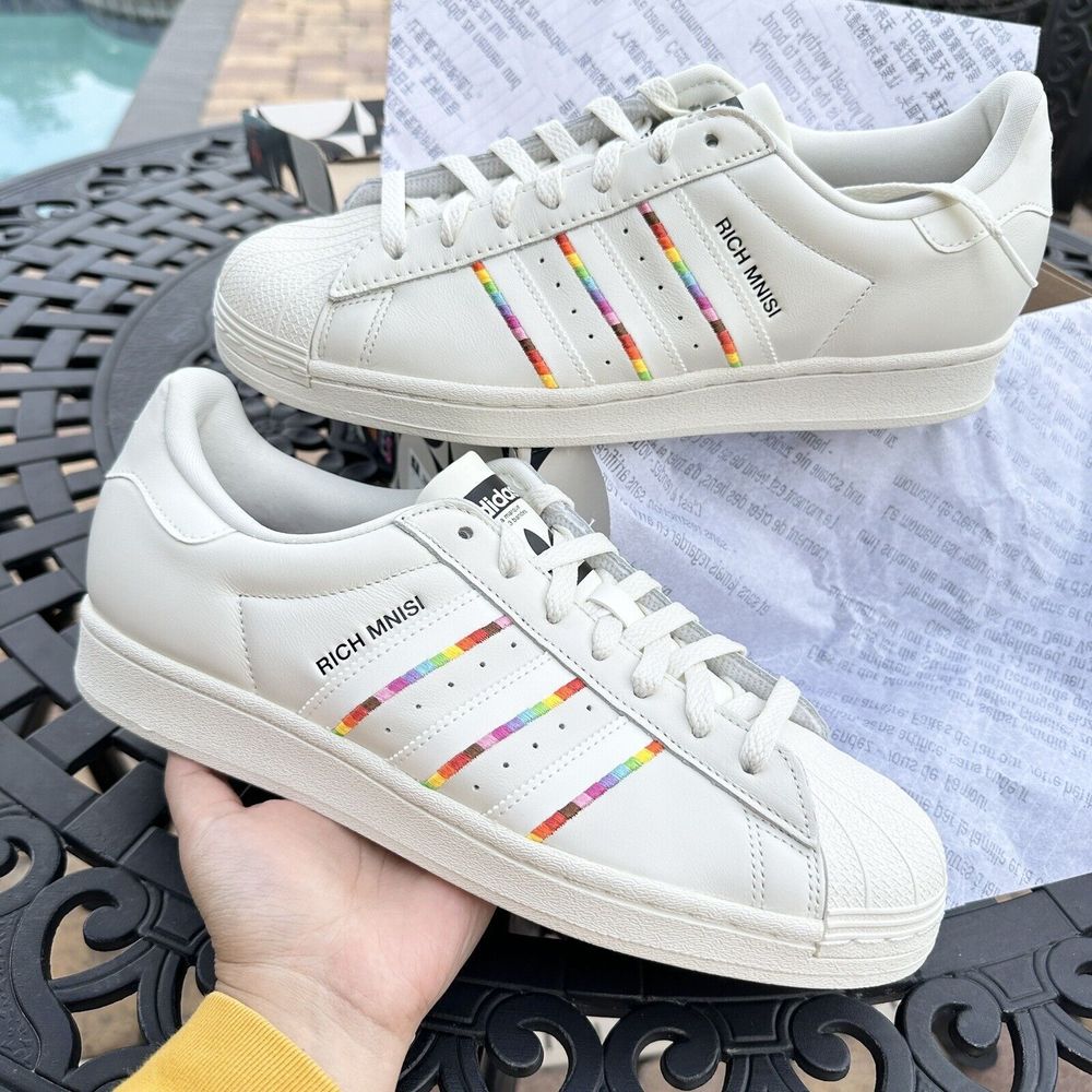 Adidas Superstar x Rich Mnisi Low Pride Men's Athletic Shoes ID7493 - Picture 12 of 13